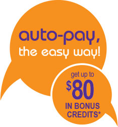 get up to $80 IN BONUS CREDITS*